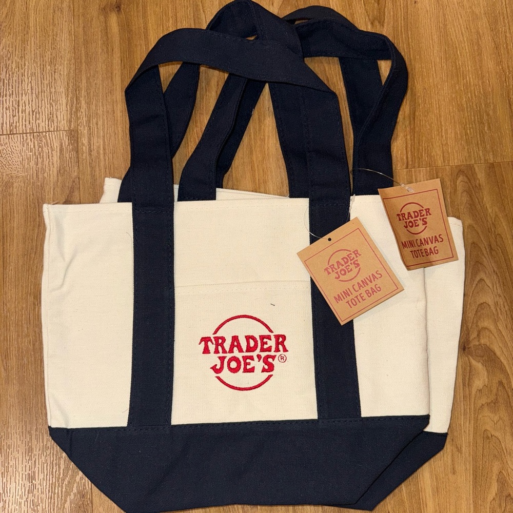 NWT - Trader Joe’s Mini Canvas Tote Bags